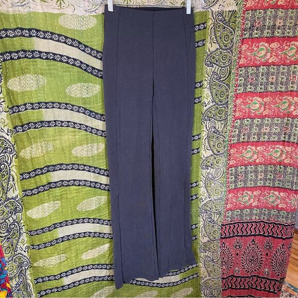 Lululemon Gunmetal Brushed Softstreme Ribbed Zip-Flared Pant 34" Size 4 - Picture 8 of 16